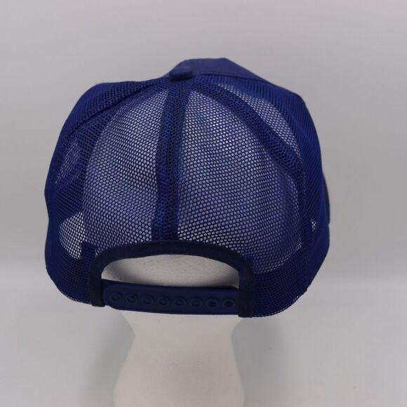 Airline Retirees 1487 Vintage Navy Blue Trucker Mesh Snapback Flight Cap Hat - Picture 4 of 11